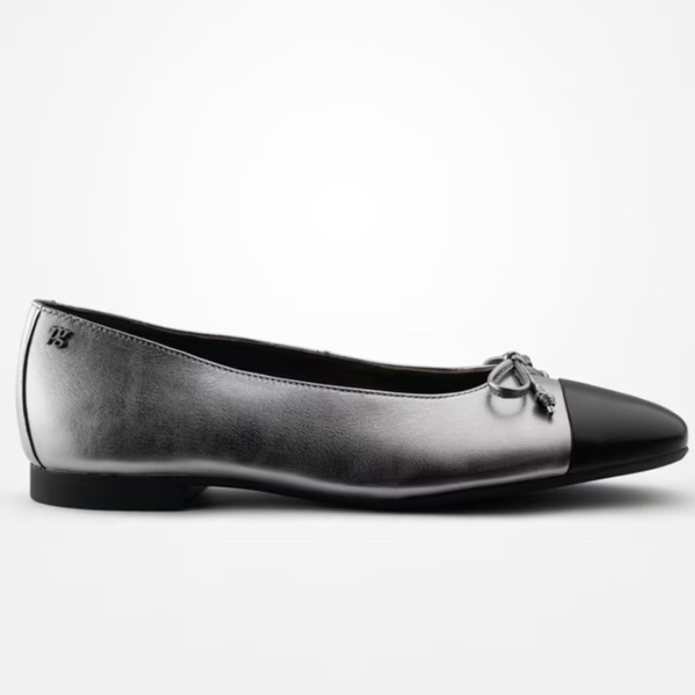 Paul Green Ballet Flat Violet. COLOR: silver / black patent. Never worn